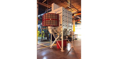 While a dust collector outdoor location may simplify the risk mitigation strategy, there are equipment options that allow for indoor use, and with engineering advances, it is now more viable. (Photo courtesy of Donaldson Company)