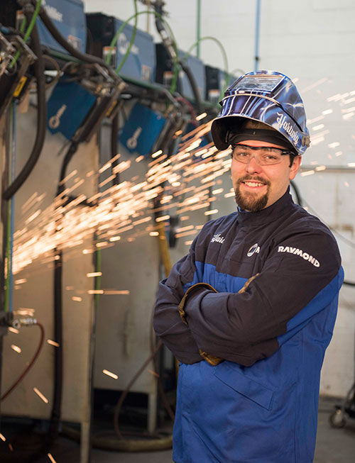 Mark Hartwig placed first in the Toyota Material Handling Group Skills Competition, receiving a gold medal.