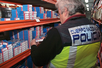 Police raid facility selling counterfeit SKF bearings.