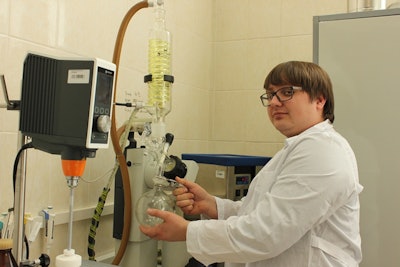 Ass. Prof. Pavel Postnikov in the lab. Credit: Tomsk Polytechnic University