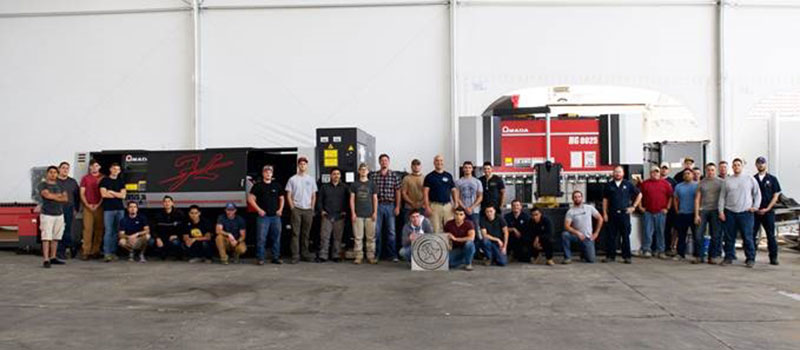 Amada America, Inc. entrusts an ENSIS 3015 AJ Fiber Laser and HG 8025 Press Brake to Workshops for Warriors, a non-profit organization that trains, certifies, and helps place veterans, wounded warriors and transitioning service members into advanced manufacturing careers.