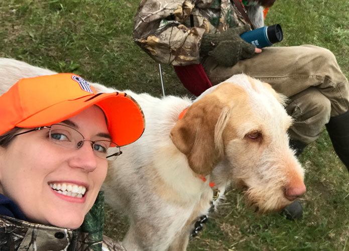 Waiting for our turn in the field.