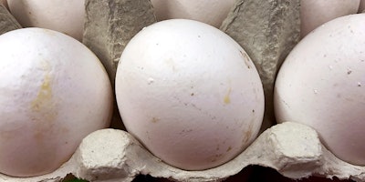 Eggs are photographed in a supermarket in Frankfurt, Germany, Friday, Aug. 4, 2017. A major supermarket chain is removing all eggs from sale in its German stores amid a scare over possible pesticide contamination. (AP Photo/Michael Probst)