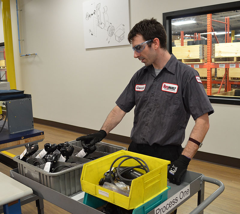 RayBuilt offers 25 different styles of control handles. (Raymond Photo)