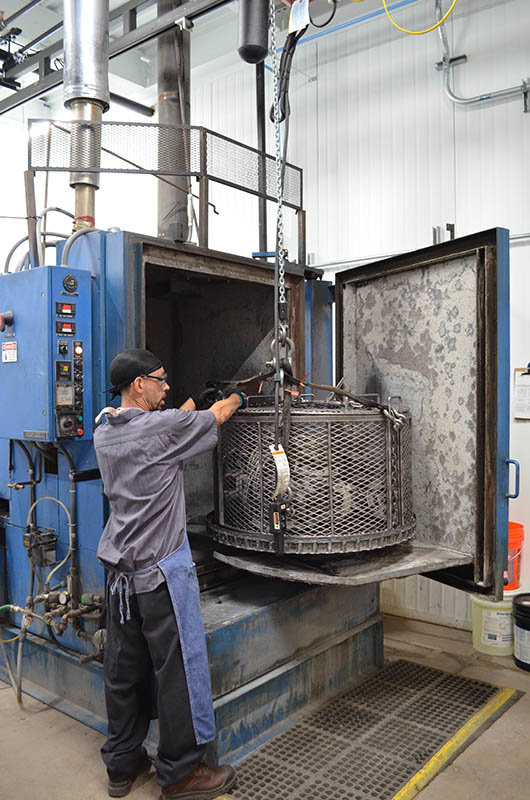 As part of the remanufacture process, all components must be washed. (Raymond Photo)