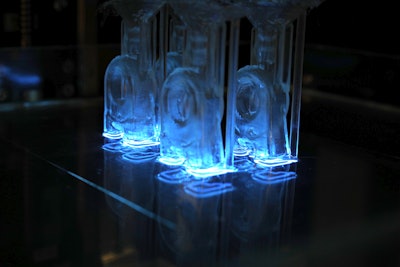 Collider's Orchid uses DLP printing and a specific wavelength of light to cure the liquid resin into a mold. (Collider photo)