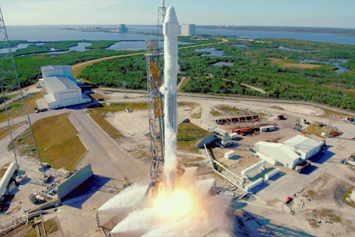 This photo provided by NASA, the SpaceX Falcon 9 rocket with the Dragon spacecraft launches from Space Launch Complex 40 at Cape Canaveral, Fla., on Friday, Dec. 15, 2017. The unmanned Falcon rocket blasted off with a just-in-time-for-Christmas delivery for the International Space Station. The first-stage booster took flight again after a six-month turnaround. On board was a Dragon supply ship, also a second-time flier. It's NASA's first use of a reused Falcon and only the second of a previously flown capsule. (NASA via AP)
