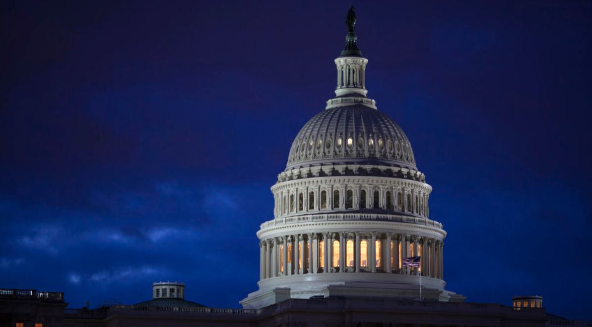 The U.S. Capitol building at dawn (AP photo)