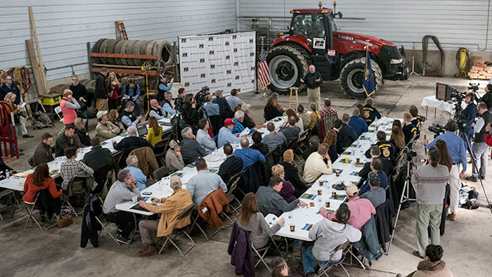 Secretary Perdue holds a town hall meeting at Reinford Farms where he rolled out USDA’s 2018 Farm Bill and Legislative Principles. (USDA photo)