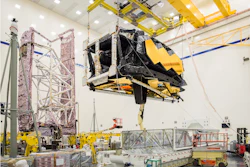 Engineers lift the combined optics and science instruments of NASA’s James Webb Space Telescope after removing it from the Space Telescope Transporter for Air, Road and Sea (STTARS) at Northrop Grumman in Redondo Beach, California, on March 8, 2018. Image credit: NASA/Chris Gunn