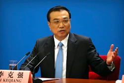 Chinese Premier Li Keqiang speaks during a press conference after the closing session of China's National People's Congress (NPC) at the Great Hall of the People in Beijing, Tuesday, March 20, 2018. Image credit: AP Photo/Mark Schiefelbein