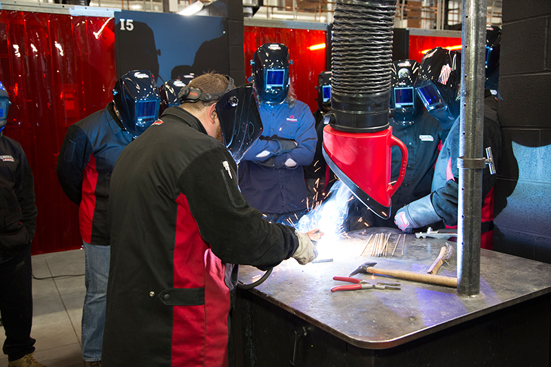The Welding Technology & Training Center features the latest in welding technology. (Lincoln Electric photo)