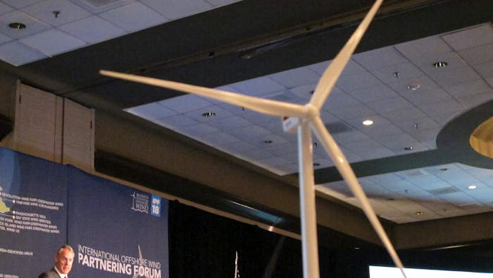 United States Interior Secretary Ryan Zinke speaks at an offshore winds energy forum Friday, April 6, 2018, in Plainsboro, New Jersey. Image credit: AP Photo/Wayne Parry