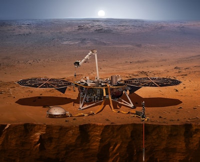 Artist's impression of Mars InSight. Image credit: NASA