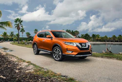 This photo provided by Nissan shows a 2018 Nissan Rogue, which is available with a semiautonomous driving system called ProPilot Assist. Image credit: Jeremy Cliff/Courtesy of Nissan via AP
