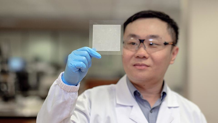 Swee Ching Tan and his team from NUS Materials Science and Engineering invented the novel water-absorbing gel. Image credit: National University of Singapore