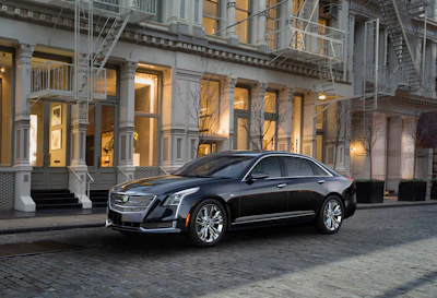 This photo, provided by Cadillac, shows a 2018 Cadillac CT6, which has a semiautonomous driving system called Super Cruise as an available option. Like Autopilot, Super Cruise employs a suite of external sensors and cameras. Then it adds a subsystem in the cabin that makes sure you're paying attention: an infrared camera mounted atop the steering column that tracks the driver's eye and head movement. (Courtesy of Cadillac via AP)