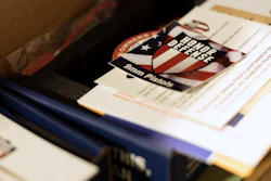 In this April 25, 2018, photo, literature is on display on the factory floor of Honor Defense, a gunmaker in Gainesville, Ga.Image credit: AP Photo/Lisa Marie Pane