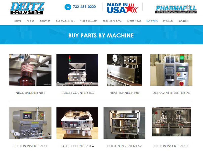 Online Replacement Parts Library For Food Packaging Machinery Manufacturing Net