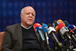 In this Feb. 4, 2018 file photo, Iranian Oil Minister Bijan Zanganeh speaks during a press conference in Tehran, Iran. Image credit: AP Photo/Vahid Salemi, File
