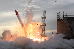 A Japan's privately developed rocket, MOMO-2, is in flames after the rocket failed to liftoff in Taiki, northern island of Hokkaido, Japan, Saturday, June 30, 2018. Image credit: Masanori Takei/Kyodo News via AP