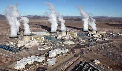 Photo of Palo Verde Nuclear Generating Station. Renewable energy measure could force Palo Verde Nuclear to close. (Power Engineer)