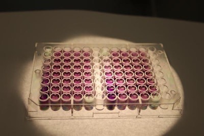 Soil protein is measured in the lab using a color-reading process called colorimetric analysis. (Steve W. Culman)