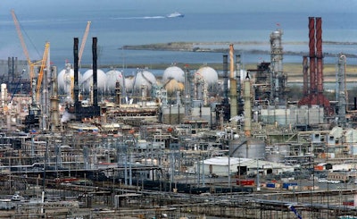 The Chevron refinery in Richmond, CA., as seen on Tuesday September 12, 2017. A new study is laying blame for the warming of the planet on 90 companies, with Chevron and Exxon squarely at the top of the list. (Michael Macor/The Chronicle)