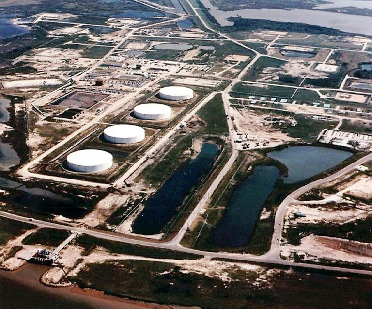 The Bryan Mound storage facility in Brazoria County, Texas, one of four Strategic Petroleum Reserve (SPR) sites in the U.S. (Ali Bekhtaoui/AFP)