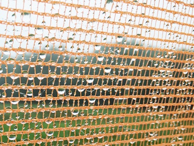 Fog harvesting netting. (WarkaWater)