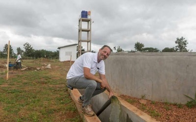 ReBin Benin Foundation chief Mark Giannelli was inspired to launch the project after noticing mountains of discarded pineapple skins in Benin, Africa's fourth-biggest exporter of the fruit. (AFP)