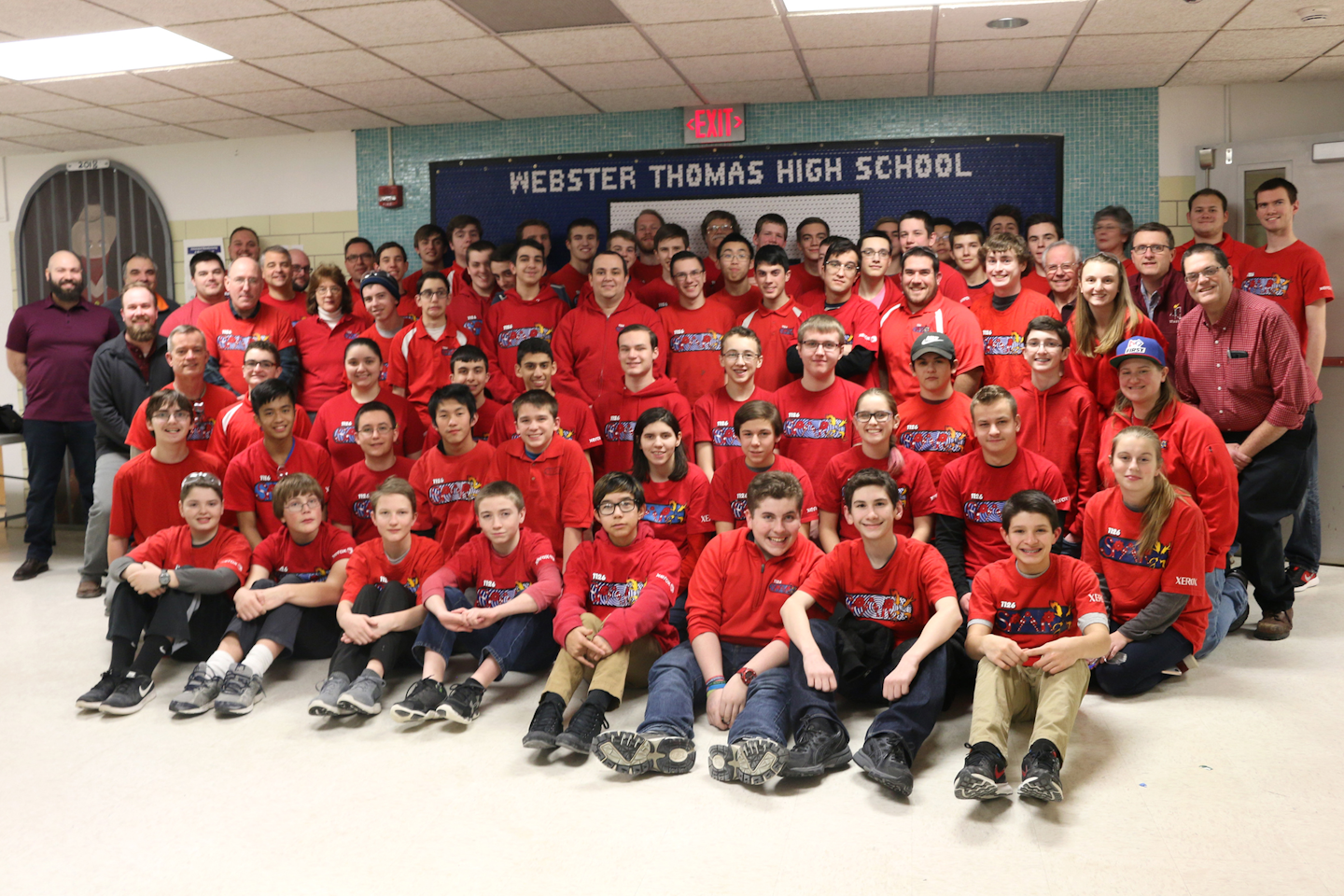Webster High Schools SparX Robotics team. (Curbell Plastics)