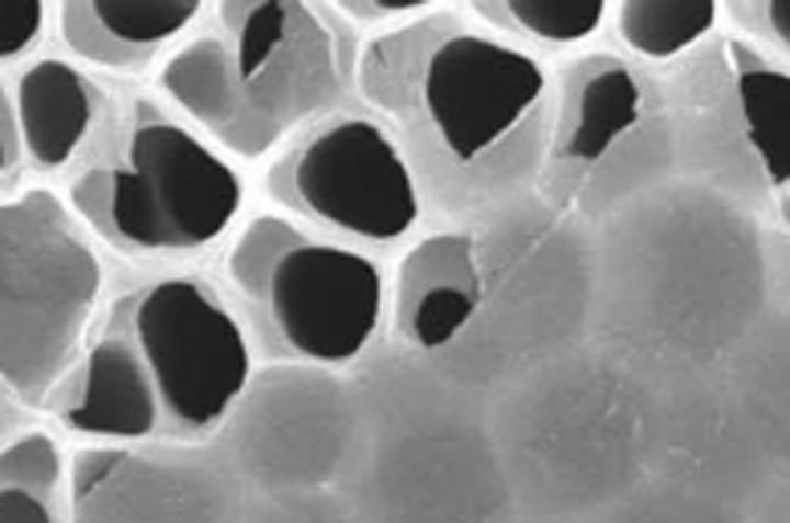 The layered, porous structure of MXene, combined with its chemical composition enable its exceptional gas separation abilities. (Drexel University)