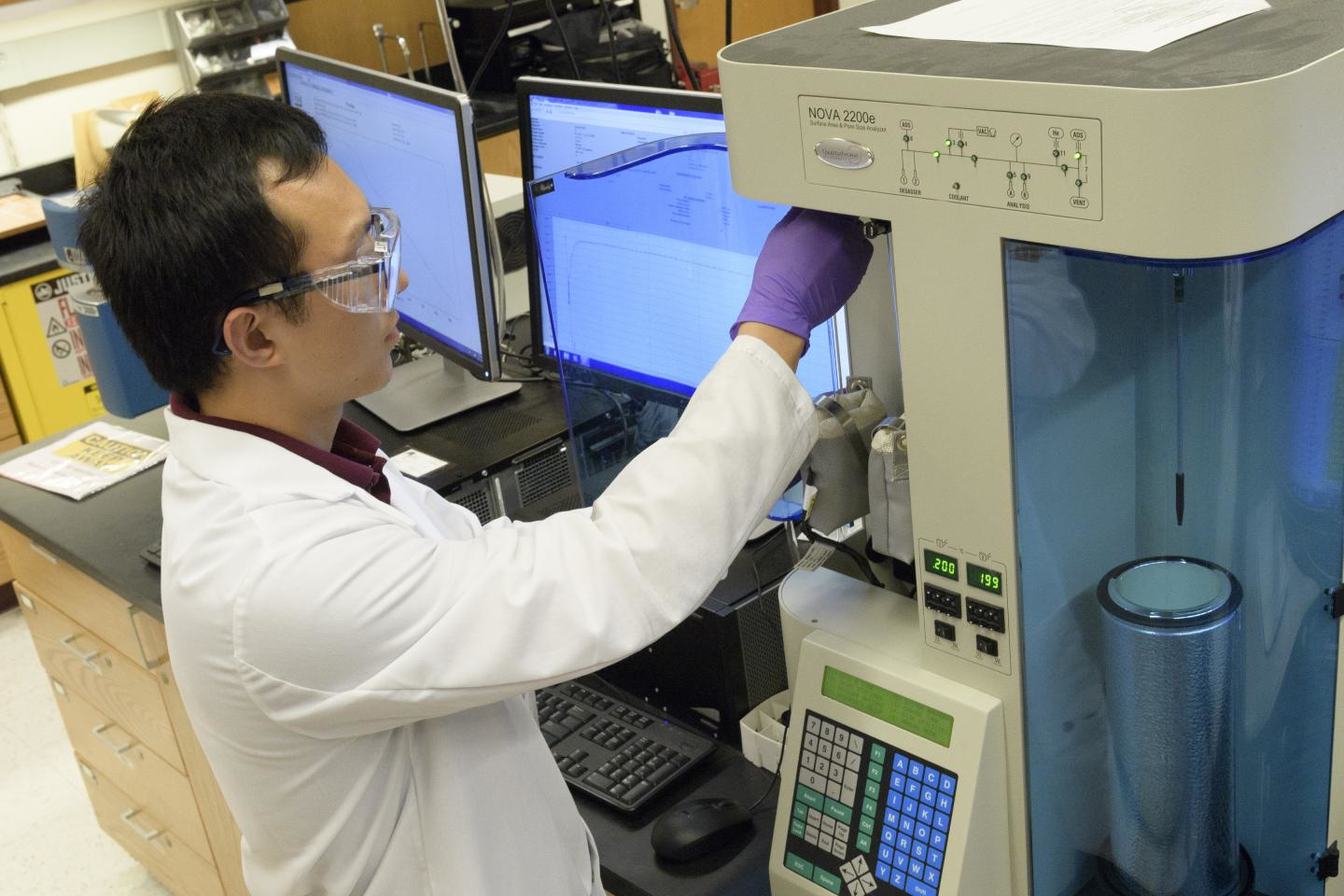 Purdue researcher Jialiang Tang helped resolve charging issues in sodium-ion batteries that have prevented the technology from advancing to industry testing and use. (Purdue University)