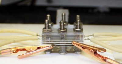 UD Professor Feng Jiao's team constructed an electrolyser, pictured here, to conduct their novel two-step conversion process. (Feng Jiao)