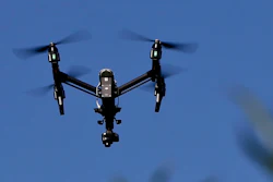 In this July 11, 2018 file photo, s drone equipped with a thermal camera flies over the plants at the Pennsylvania Department of Natural Resources' Jennings Environmental Education Center on Wednesday, July 11, 2018 in Slippery Rock, Pa. Image credit: AP Photo/Keith Srakocic, File
