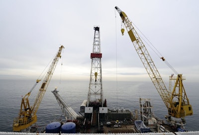 In this May 1, 2009 file photo, offshore oil drilling platform 'Gail' operated by Venoco, Inc., is shown off the coast of Santa Barbara, Calif. The Trump administration is easing rules imposed on offshore oil and gas drilling six years after the nation’s worst offshore oil spill. The changes, which will take effect Dec. 27, 2018, come as the administration seeks to expand offshore drilling into areas where it is currently banned and has scrapped an Obama-era policy to protect oceans and the Great Lakes, replacing it with one emphasizing economic growth. (AP Photo/Chris Carlson)