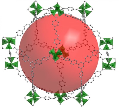 The framework of DUT-60 holds a pore volume of 5.02 cm3g-1 - the highest specific pore volume one has ever measured among all crystalline framework materials so far. (TU Dresden)