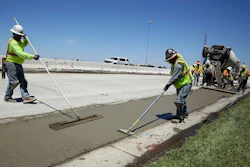 In this July 11, 2018, file photo, workers repave a street in Roseville, Calif., partially funded by a gas tax hike passed by the Legislature in 2017. Image credit: