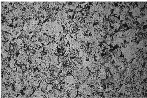 Figure 2. Conventional graphite microstructure.
