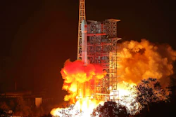 In this photo released by Xinhua News Agency, the Chang'e 4 lunar probe launches from the the Xichang Satellite Launch Center in southwest China's Sichuan Province, Saturday, Dec. 8, 2018. Image credit: Jiang Hongjing/Xinhua via AP