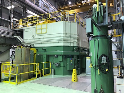 This Nov. 29, 2018 photo shows the Transient Test Reactor at the Idaho National Laboratory about 50 miles west of Idaho Falls, in eastern Idaho. The facility has been restarted to test nuclear fuels as the U.S. tries to revamp a fading nuclear power industry with safer fuel designs and a new generation of power plants. (AP Photo/Keith Riddler)