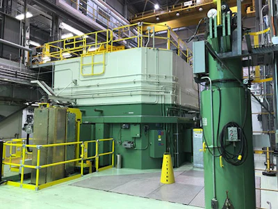 This Nov. 29, 2018 photo shows the Transient Test Reactor at the Idaho National Laboratory about 50 miles west of Idaho Falls, in eastern Idaho. The facility has been restarted to test nuclear fuels as the U.S. tries to revamp a fading nuclear power industry with safer fuel designs and a new generation of power plants. (AP Photo/Keith Riddler)