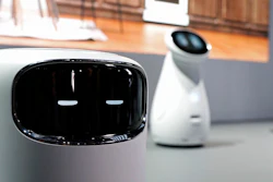 The Bot Air air filtering robot is on display in the Samsung booth at CES International, Tuesday, Jan. 8, 2019, in Las Vegas. Image credit: AP Photo/John Locher