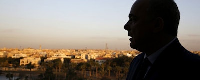 Israel Energy Minister Yuval Steinitz, speaks during an interview with The Associated Press, in Cairo, Egypt, Monday, Jan. 14, 2019. Egypt has hosted its first ever regional gas forum, with several government delegations attending including the Israeli Energy Minister in the first such official visit since its 2011 Arab Spring uprising. (AP Photo/Amr Nabil)