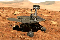 This illustration made available by NASA shows the rover Opportunity on the surface of Mars. Image credit: NASA via AP