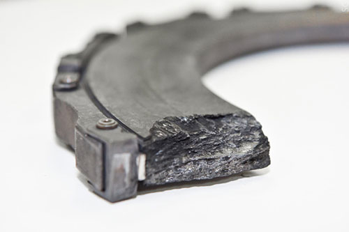 Aircraft brake disk, breakage after machanical tests. (Sergey Gnuskov/NUST MISIS)