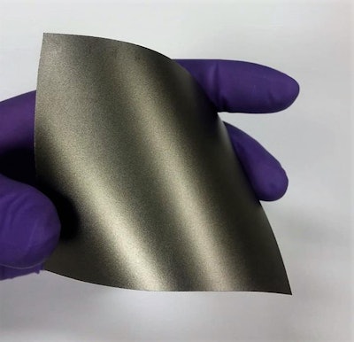 Researchers used graphite film to coat perovskite solar cells and waterproof them. (Isabella Poli)