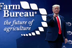 President Donald Trump walks on stage to speak at the American Farm Bureau Federation's convention in Austin, TX on Sunday, Jan. 19.