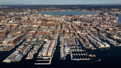 This Jan. 22 file photo shows the waterfront in Portland, ME.